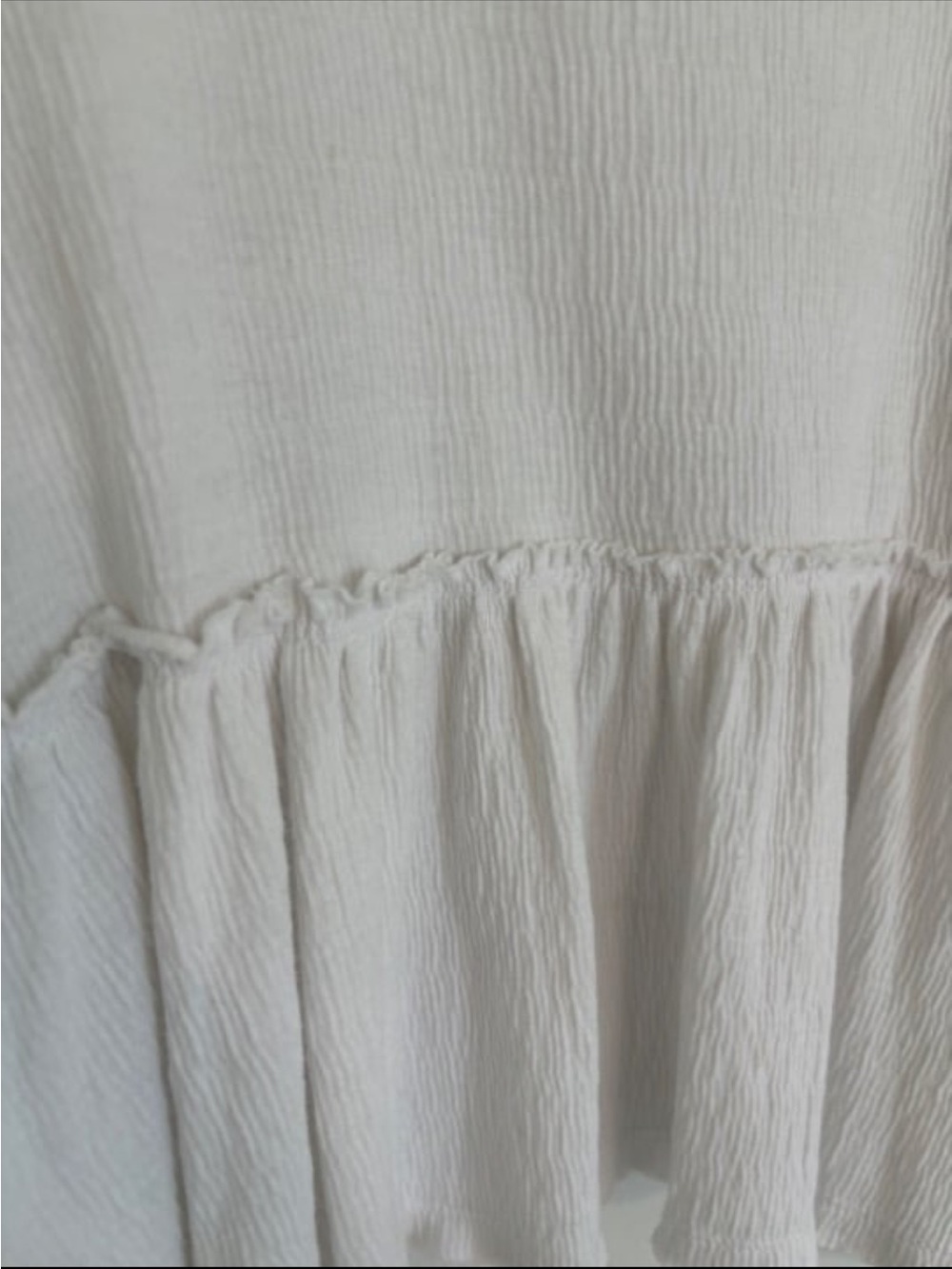 Urban Outfitters White Ruffled Peplum Tunic Top - Picture 3 of 3